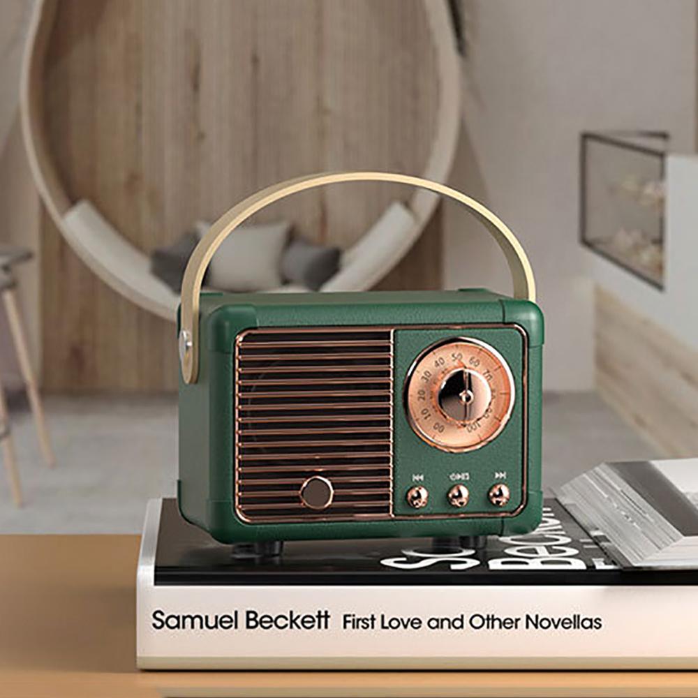 1 шт. Портативная ретро Bluetooth-колонка Мини Беспроводная стереоколонка USB/ TF/ Аудио