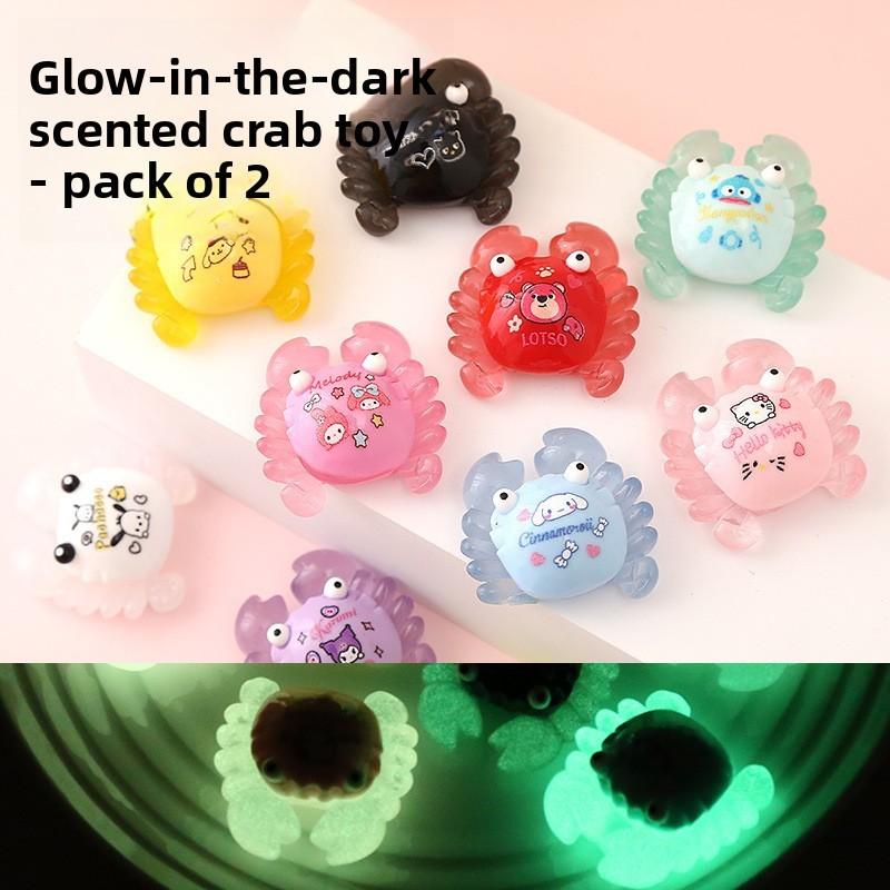 Hello Kitty Светящийся в темноте Полимерная фигурка краба Для детей и коллекционеров
