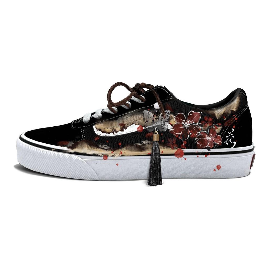 Vans Ward Износостойкие Низкие Скейтбордические Кроссовки Мужские Черно-Красные VN0A36EMC4R(Команда613-)