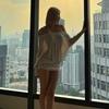 Women's Street Style Solid Color Off Shoulder Batwing Long Sleeve Comfy Loose Fit Ruched Bodycon Mini Dress