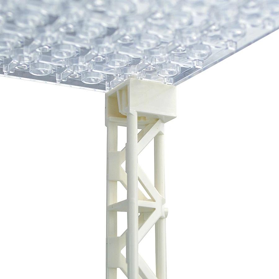 Transparent Base Plate Double-Sided Baseplate for Figures Building Blocks Toys Leduo Kid City Plates Plastic Blocks