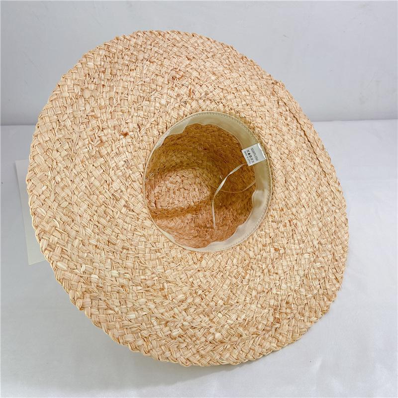 Chic Faceboosummer Handmade Raffigrass Big Brim Fedoras Cap Men Women Panamjazz Hat