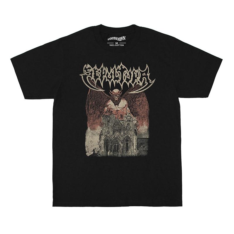 Sepultura T Shirt Bestial Devastation Album Vintage Tee Death Metal Merch Mens Short Sleeve Washed Cotton Shirt Metalhead