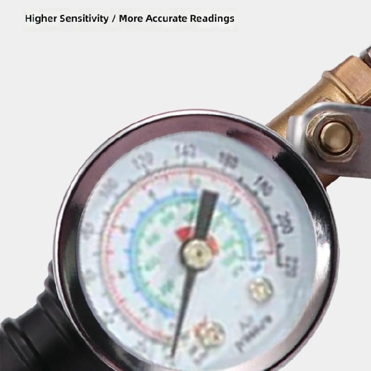 High Precisions Tire Inflator With Metal Nozzle And Pressure Gauge Perfect For Commercial Vehicle Maintenance