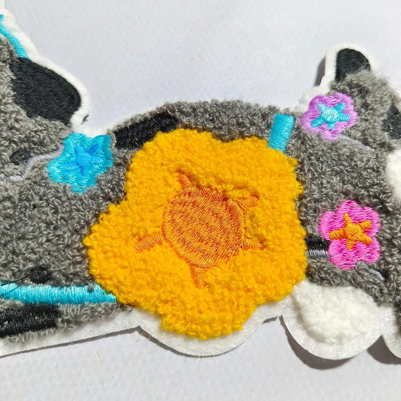 Вышитая нашивка для шитья с собакой, аппликации с собакой, вышитые нашивки для различной одежды, украшения для сумки, обуви