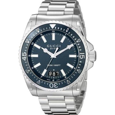 YA136203 Dive Blue Dial Нержавеющая сталь Мужские часы