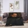 Baelor Targaryen Throw Blanket Warm Comfy Funny Blankets  For Living Room Travel Car Flannel Bedspread Bed Cover