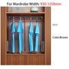Pull Down Lifting Clothes Rod Retractable Damping Hanger Rail Dual Soft Close System For Wardrobe Walk-in Closet