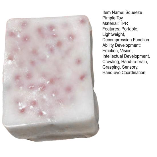 Игрушка-антистресс для выдавливания прыщей, снятие стресса, сжимаемая игрушка, ТПР, высокая эластичность, антистресс, декомпрессия, тревожность