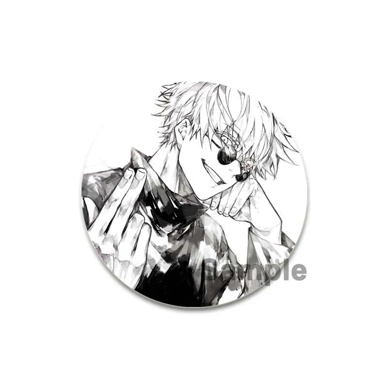 32/44/58mm Cute Anime Style Jujutsu Kaisen Brooch Satoru Gojou Cosplay Comic Button Pins Clothes Backpacks Cartoon Badge Jewelry Accessorie