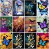 Diy Butterfly 5D Diamond Painting Full Square Drill Cross Stitch Diamond Embroidery Rhinestone Mosaic Floral Wall Art Home Decor