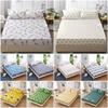 Sheet Bed Fitted Cover Without Pillowcase Floral Printed Single King Double