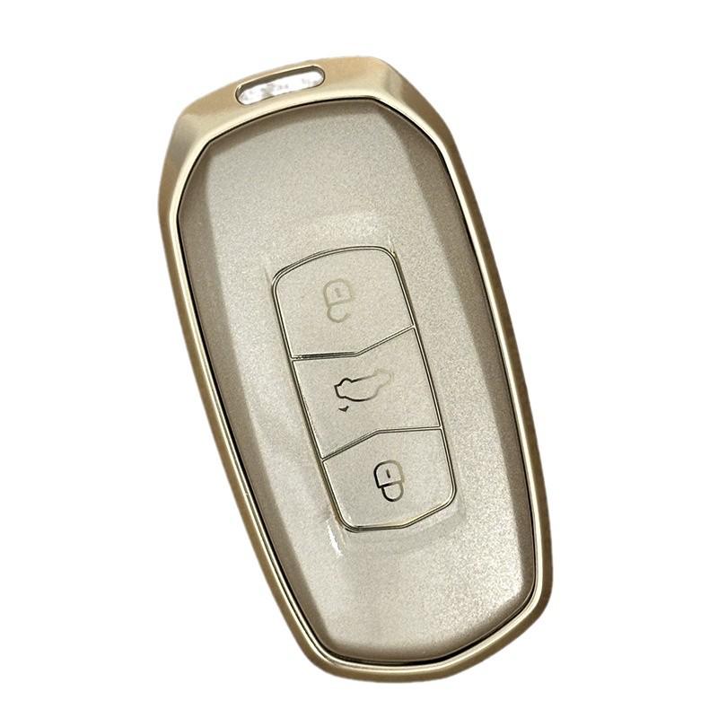 Чехол и цепочка для ключей из алюминиевого сплава для Geely Vision X6, Xingrui, Binyue GS/GL, Boyue, Dihao L, Binrui, Bo