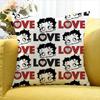 ANIME cute BBetty Boop World Various Sizes Square Pillow Case For Car Home Bedchamber Decor
