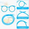 Reusable Straw Drinking Eyeglasses PVC Creativity Toy Novely Loop Straws  Party
