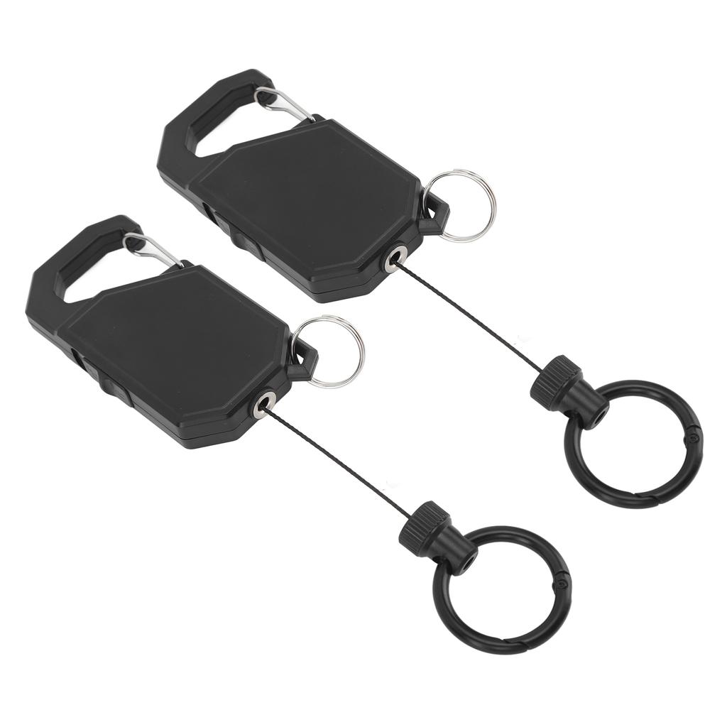 2 шт., наружный, прочный, выдвижной брелок, прочный брелок для ключей от удочки