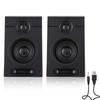 2 Pack Computer Bass Speaker USB Wired Multimedia Speakers PC Gaming Supply Sound Box for Household Studio Shop
