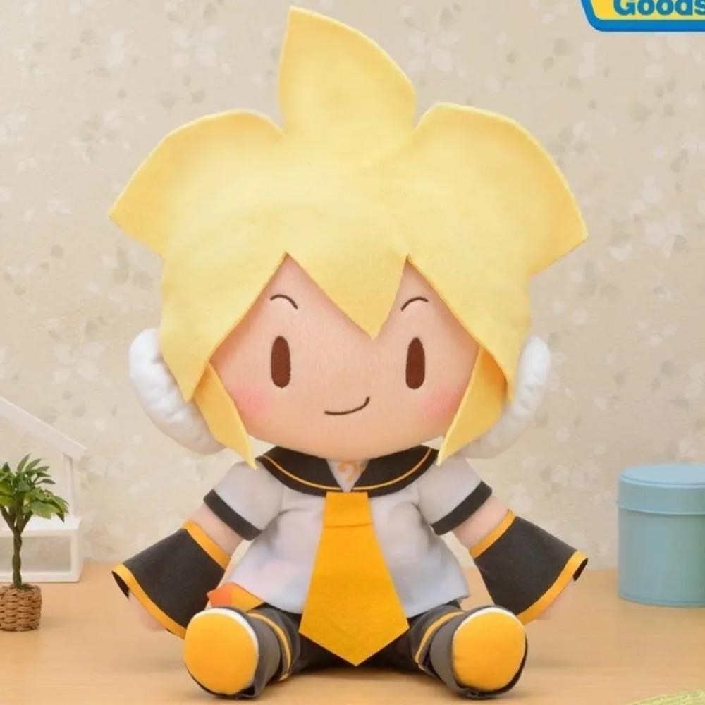 Плюшевая Кукла Хацунэ Мику Аниме Декор Тряпичная Кукла Мягкие Игрушки Портативный Подарок Девочке Фигурки Рин Кагамине Лен Кагамине Милые