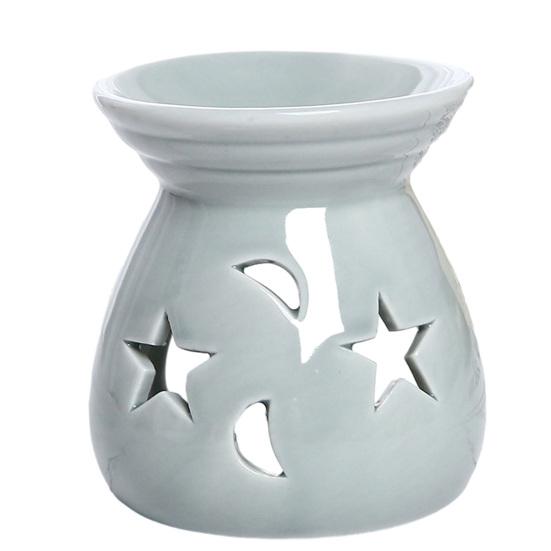 Ceramic Wax Melt Warmer Essential Fragrance Oil Diffuser Small Tea Light Candle Holder Desk Incense Aroma Burner for Home Bedroom Decor