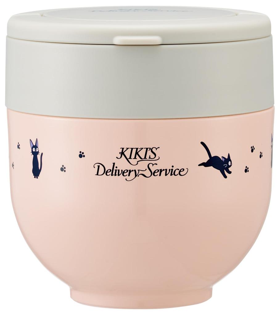 Skater Insulated Lunch Bowl Lunch with Folding Delivery Service Jiji and Jeff Box, Type, 540ml, Women's Size, 2-Tier Jar, Handle, Kiki's Design,