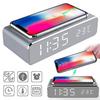 USB Digital LED Desk Alarm Clock With Wireless Charger