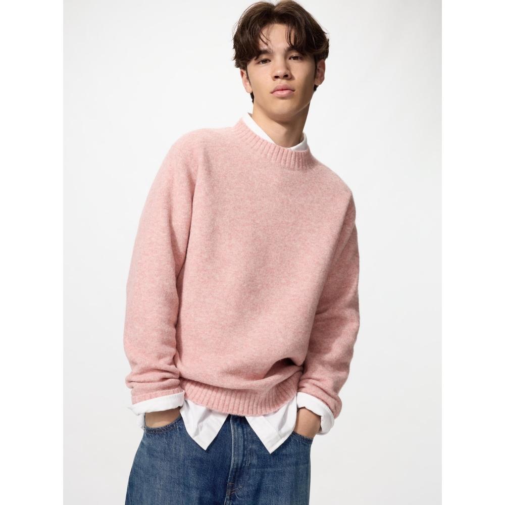 Uniqlo Свитер с круглым вырезом из суфле-пряжи, Япония