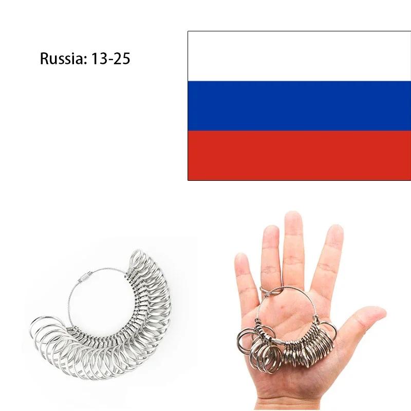 Металлический кольцемер для пальца Алюминиевый сплав Кольцемеры Измеритель Ювелирное дело Измерительная оправка Стандартные размеры Инструменты