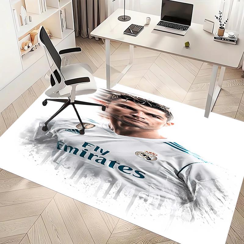 1pc Cristiano Ronaldo Print Area Rug - Soft, Washable Non-Slip Indoor Mat, Living Room, Home Office Decorative Rug,Office Decorative
