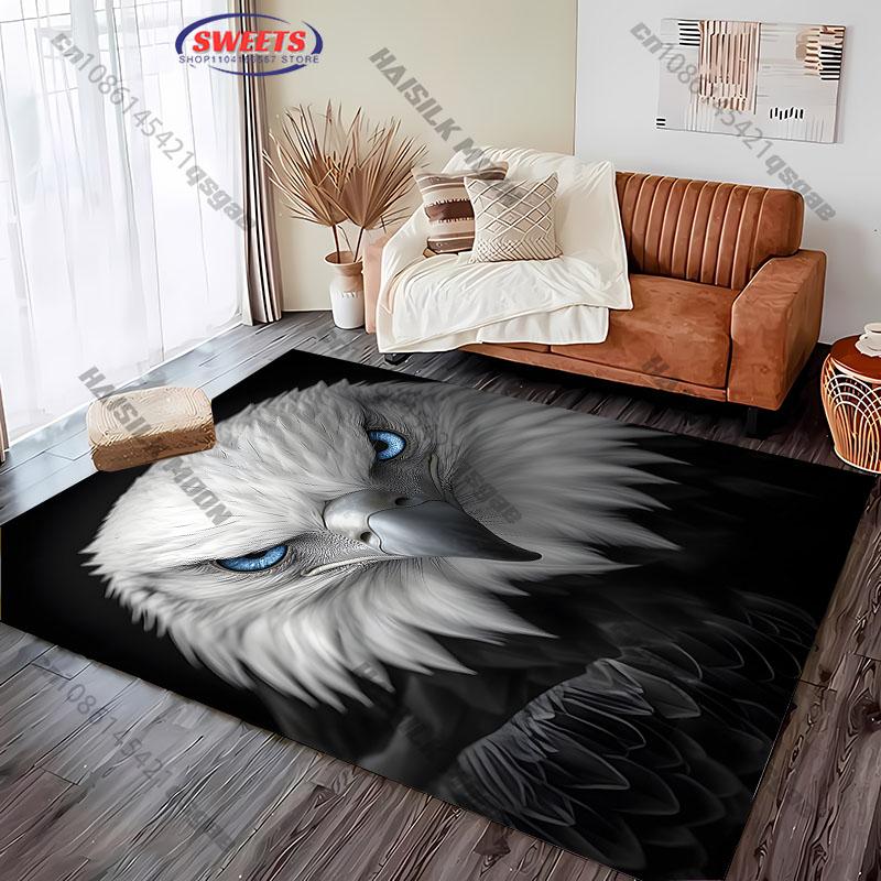 Soaring Bald Eagle Design rugs for Living Room carpet for home sofa bedroom, gift mat