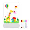Kids LED Note Board Glow-in-the-Dark Doodle Board with Colorful Lights Reusable Writing Tablet Night Light for Home Decor
