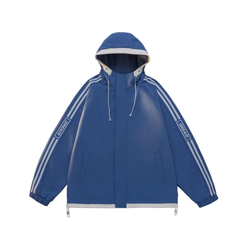 Jacket Men and Women with The Same Section of The New Spring and Autumn Tide Ins Hundred Dopamine Couple Paragraph Jacket Men