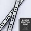 2Set Smooth Glide Bearing Drawer Slides 17Mm Wide Two Way Slide Drawer Glides 8"-17" Hardware Accessories Drawer Rail