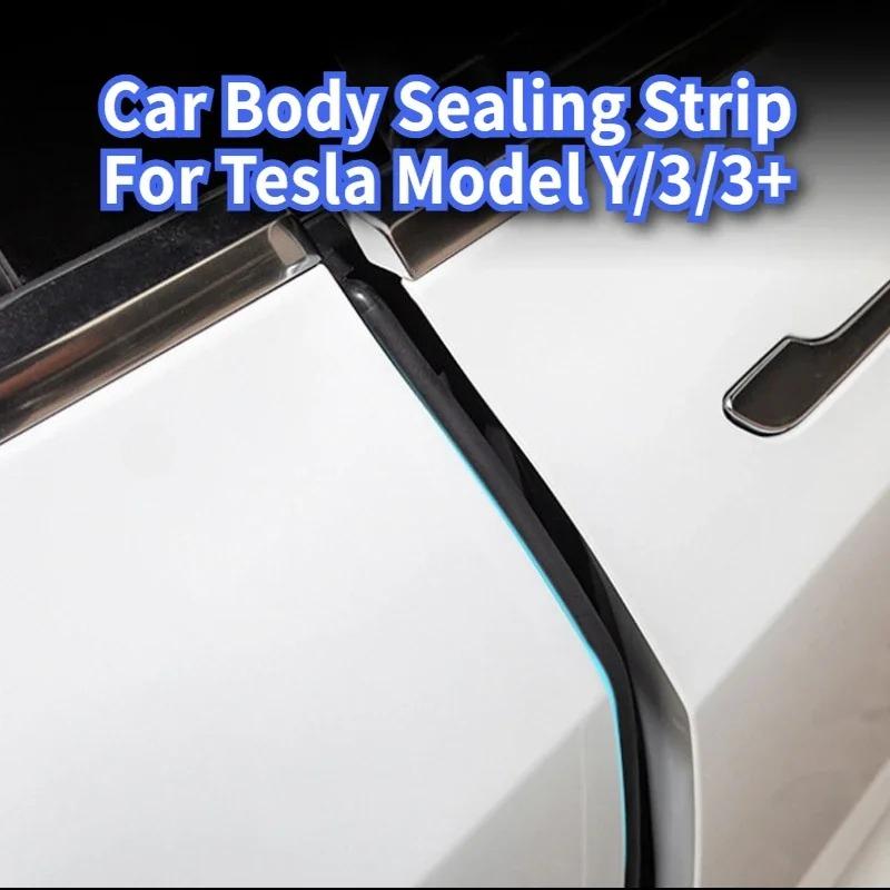 Для Tesla Model Y/3/3+ Juniper 2025 Уплотнительная полоса кузова автомобиля Стойка B/C Люк Звукоизоляционная резиновая полоса Аксессуары