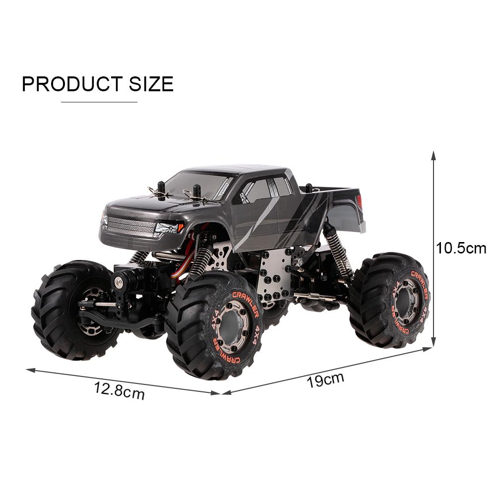 HBX 2098B 1/24, 2,4 ГГц, 4WD, 4WS, Devastator Rock Crawler RTR с двойным сервоприводом, внедорожный радиоуправляемый автомобиль