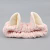Cute Cat Ears Headbands for Women Girls Facial Spa Headband Coral Fleece Cosmetic Makeup Hairbands Washing Face Headwrap Skincare Hair Accessories