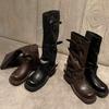 Niche Retro Thick Heel Mid-height Boots Western Cowboy Stack Boots Fashion Boots Early Autumn Fashion Boots French Women's Boots