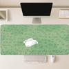 Vintage Green Plant Foliage Large Mouse Pad Non Slip Rubber Desk Mat Stitched Edge For Computer Laptop Gaming Workspace