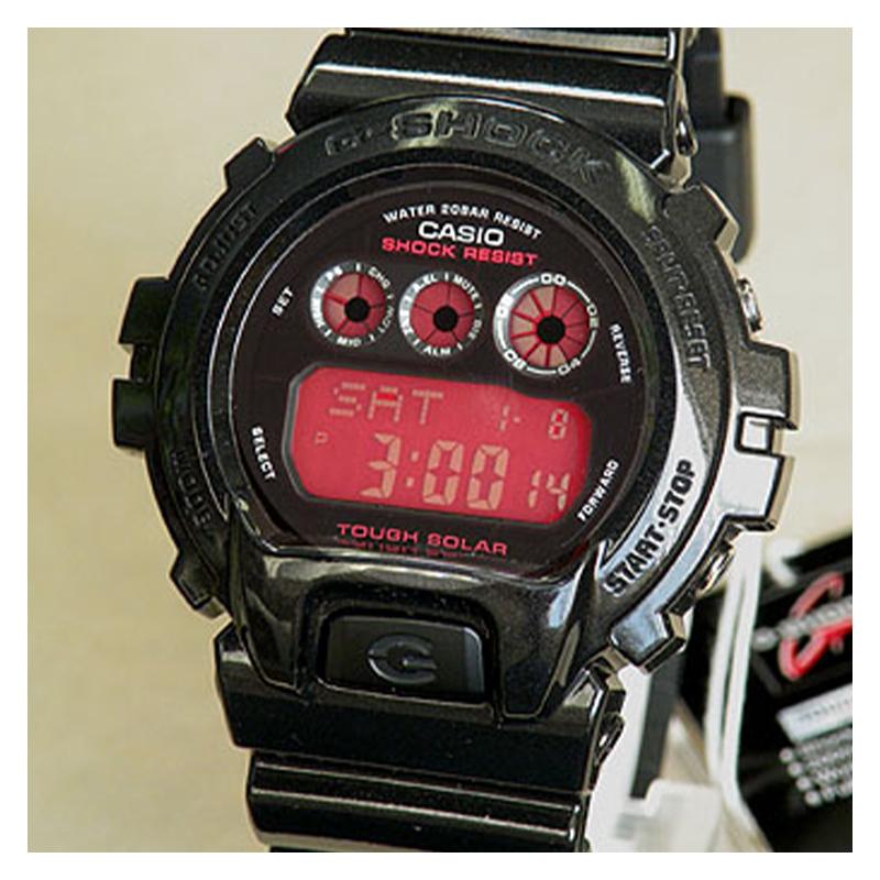 Casio G-SHOCKG-SHOCK Классическая серия Водонепроницаемость 200 метров Кварцевый механизм Ремешок из смолы Японские и корейские часы Мужские часы Черный циферблат GW-6900CC-1