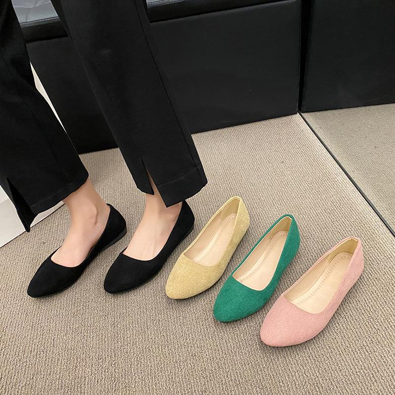 Women's Loafers Flats Shoes Breathable Lightweight Comfortable Point Toe Loafers Shoes Soft Memory Foam Flats Non-slip Casual Work Driving Shoes