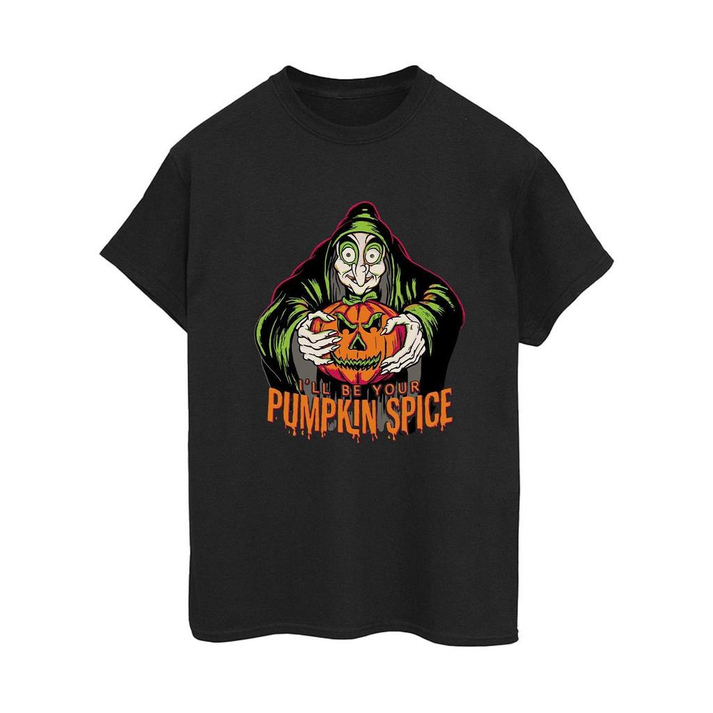 Disney Womens/Ladies Pumpkin Spice Evil Queen Cotton Boyfriend T-Shirt