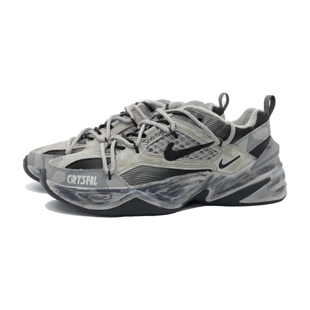 Nike M2K Амортизирующие Нескользящие Износостойкие Низкие Массивные Кроссовки Унисекс Серый Черный BV0074-001(Команда292-2.0)
