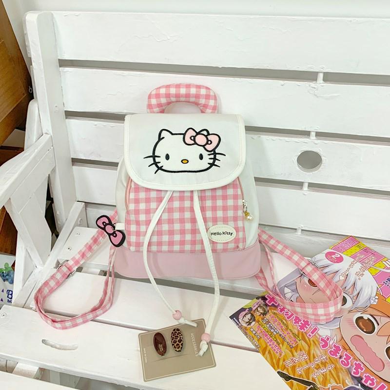 Красный легкий мини-рюкзак Mimi с мультяшным рисунком для девочек.