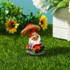 Creative Mini Gnome Snail Funny Resin Dwarfs Statue Cute DIY Decoration Garden Outdoor Household Decor Ornament Accessories New