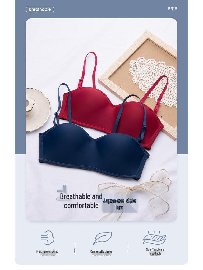 Minimalist Strapless Bandeau: Japanese & Korean-Inspired Wire-Free Bra