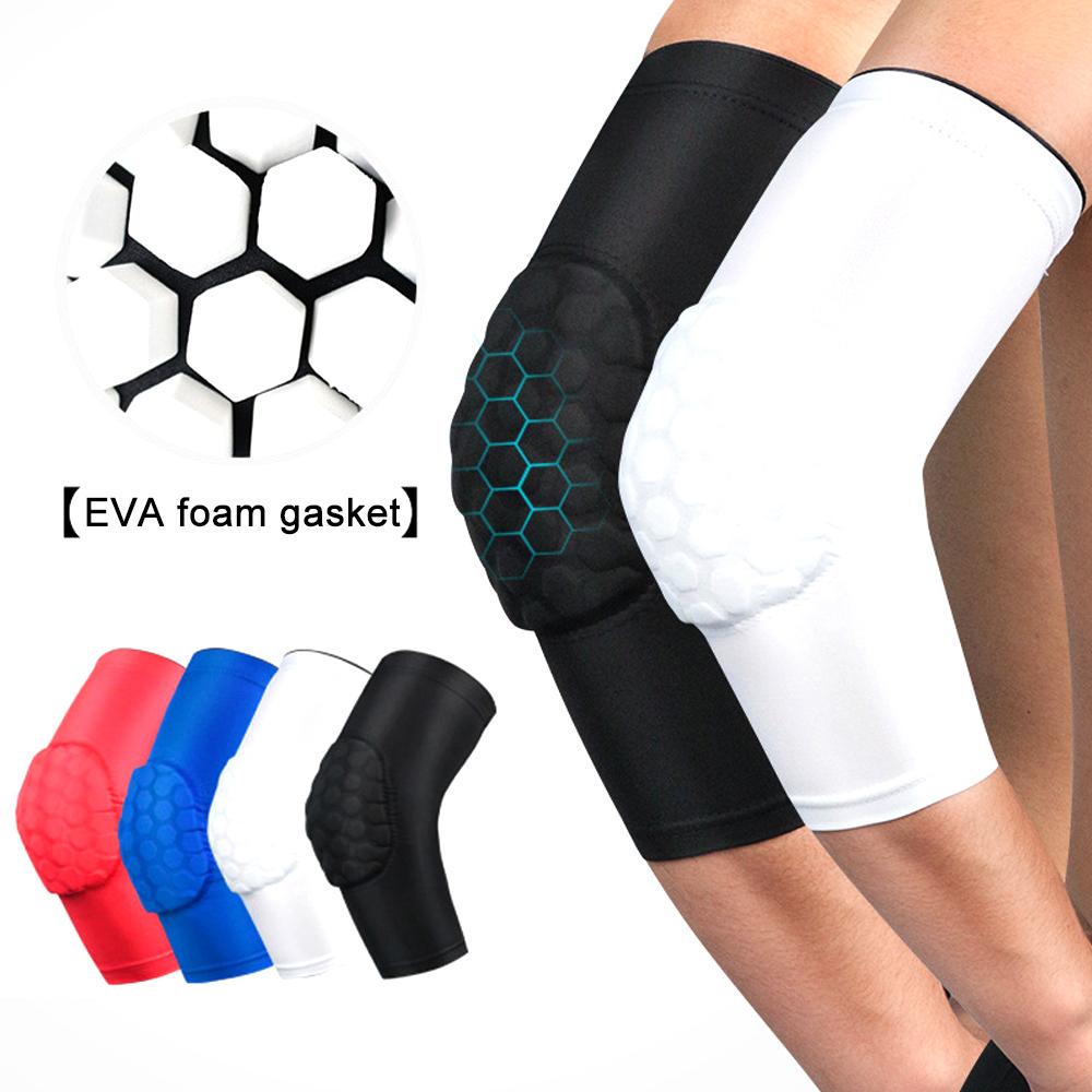 1Pcs Elbow Compression Sleeve Sports Arm Forearm Brace Support Honeycomb Pad Crashproof Basketball Cycling Arm Guard Sleeve