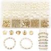 720-Piece Pearl and Star Spacer Bead Set for DIY Jewelry: Bracelet, Earring, Necklace
