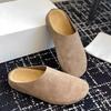 Fashion Flats Mules Shoes Women Suede Slingback Slippers Fashion Sandals New Outdoor Beach Dress Slides Casual Cozy Female Zapatillas