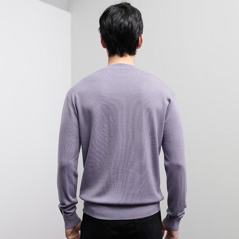 Baoxiniao Men's Round Neck Pure Wool Sweater