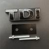 3D Металлический Логотип Значок TDI На Решетку Радиатора Автомобиля Наклейка На Крышку Багажника Для VW Golf 4 6 7 MK6 Polo Jetta Passat Аксессуары