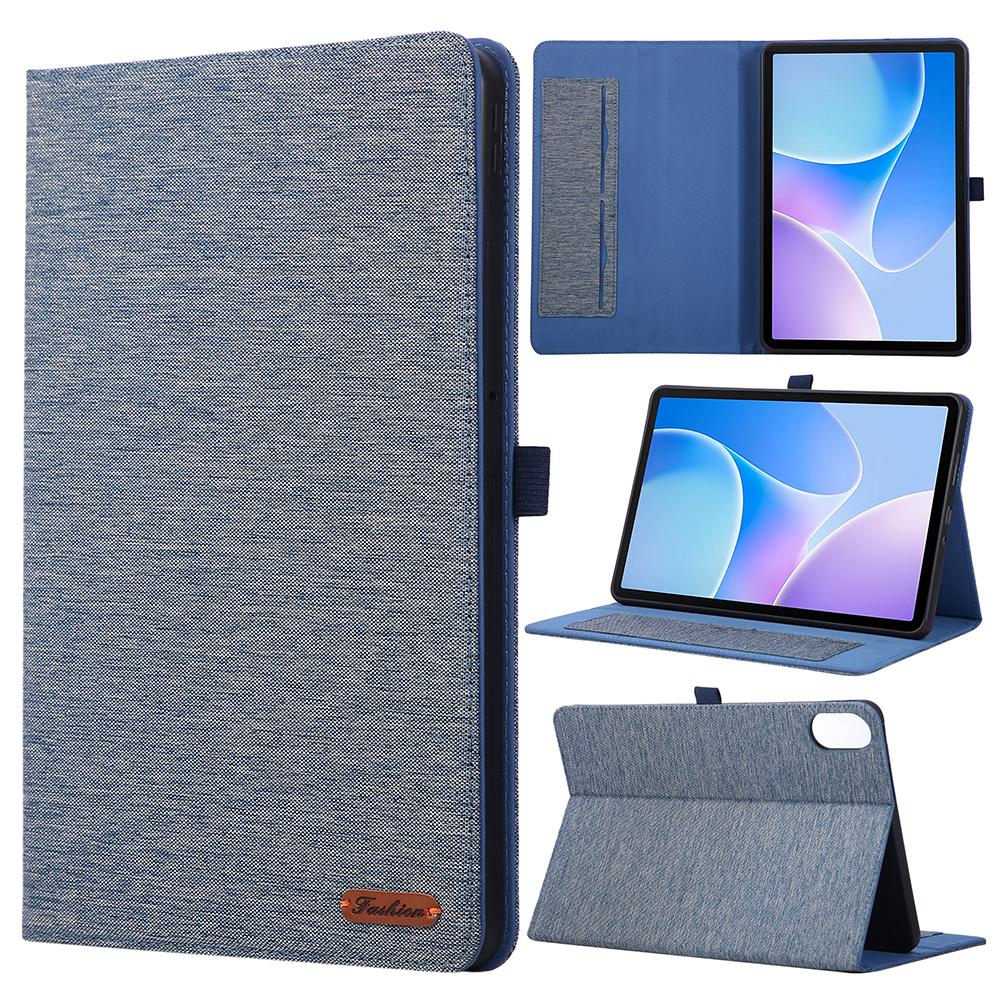 Чехол для Infinix Xpad 20 с подставкой, держателем для карт, тканевой текстурой, кожаная обложка для планшета